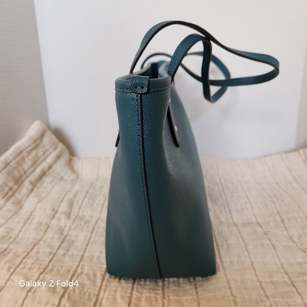 COACH Blue Leather  Bag - Picture 4 of 8